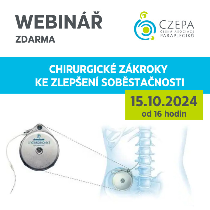 Webinář CZEPA: Chirurgické zákroky ke zlepšení soběstačnosti