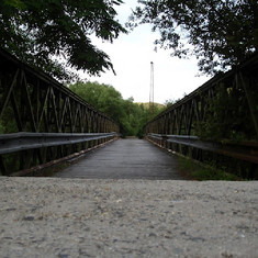 Most přes Ohři - pěší cesta do Jakubova