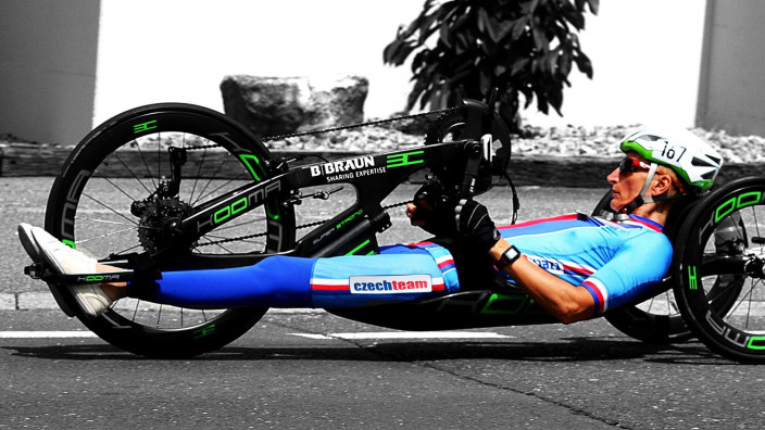 Kateřina Antošová v závodě